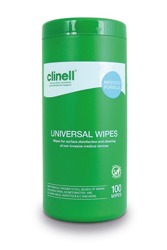 Clinell Universal Sanitising Wipes (100)